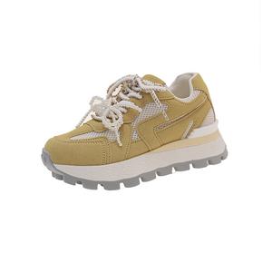 Устойчивые к истиранию низкие повседневные туфли для женщин TAFN, Yellow
