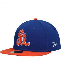 Мужская синяя приталенная шляпа St. Lucie Mets Authentic Collection Team Home 59FIFTY New Era