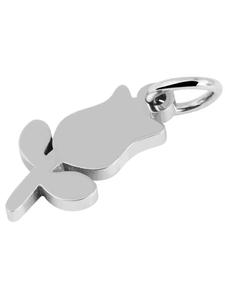 Adeliás Женский кулон - кулон в виде цветка из нержавеющей стали серебристого цвета