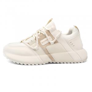 Амортизирующие, противоскользящие, водонепроницаемые, легкие, увеличивающие рост низкие кроссовки на массивной подошве для мужчин Boogie Bear, Beige