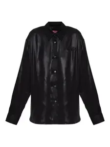 Рубашка C-Simplier с логотипом и пуговицами Diesel, черный