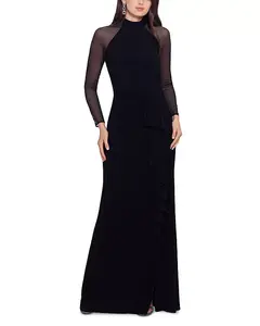 Платье с драпировкой - эксклюзивное Aqua, черный