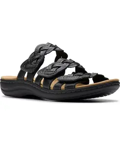 Коллекция Женские сандалии Laurieann Rio без застежки на плоской подошве Clarks, черный