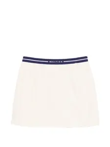 Мини-юбка в полоску P.E Nation, бежевый