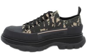 Кроссовки Alexander Mcqueen Graffiti Tread Slick Low Lace Up, бежево-черный