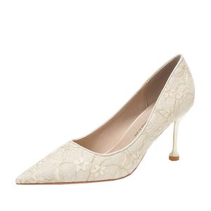 Женские туфли на тонком каблуке и высоком каблуке CAOT, Champagne 7Cm