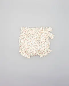 Маленький детский комбинезон с бантиком Fina Ejerique, светло-бежевый