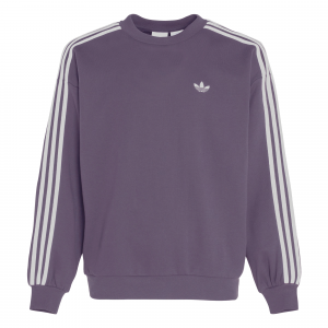 Мужская толстовка 3Stripes FW25 с круглым вырезом Adidas Originals, темный violet