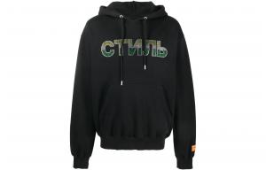 Футболка с декоративным логотипом и шнурком HERON PRESTON, черный