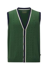 Вязаный жилет DUKE THALEN Charles Colby, цвет Dunkelgrün
