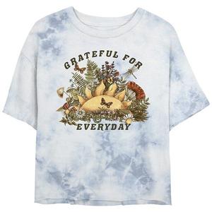 Футболка Juniors Grateful for Everyday Bombard Wash Graphic Crop Unbranded