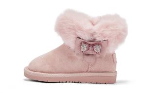 Детские зимние ботинки для дошкольников DAVE&BELLA, розовый