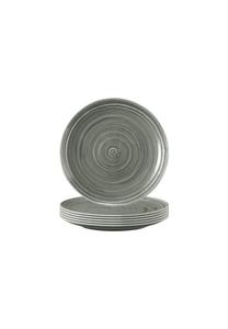 Серые столовые тарелки Terra ø 17,7 см 6 шт Seltmann Weiden