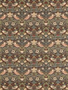 Шторы на заказ Strawberry Thief Morris & Co., Chocolate/Slate