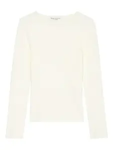 Топ в рубчик с длинными рукавами Marc O'Polo, белый