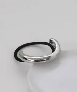 Металлическая круглая резинка для волос Three Four Time/Metal, цвет Silver