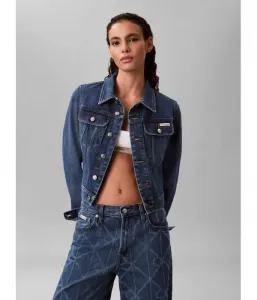 Джинсовая куртка 90-х cropped fit Calvin Klein Jeans, синий