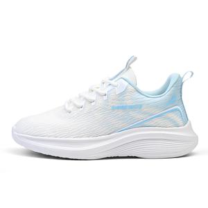 DEERWAY Кроссовки для бега с низким верхом, амортизирующие, износостойкие, легкие, дышащие, белые, синие