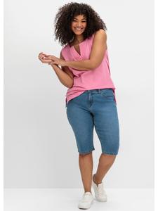 Тканевые шорты sheego, синий деним