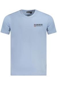 Мужская футболка Napapijri хлопковая с логотипом, синий