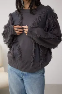 Вязаный топ с бахромой Azul By Moussy, цвет C.Gry