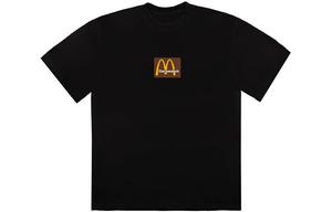 Футболка Travis Scott x McDonald's Sesame Inv, черная/коричневая, черный