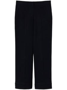 TWINSET прямые брюки с вышивкой, синий