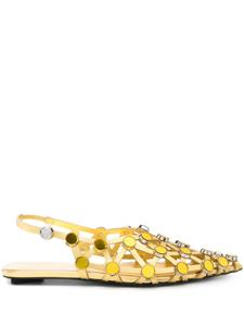 Балетки Attico Grid The Attico, золотой