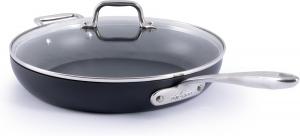All-Clad HA1 Expert Nonstick сковорода 30 см с закаленным стеклянным крышкой, эргономичная ручка Stay-Cool, для посудомоечной машины, для духовки до 175°C, индукционная, для всех плит, черная