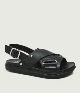 Кожаные сандалии Faye Emu Australia, черный