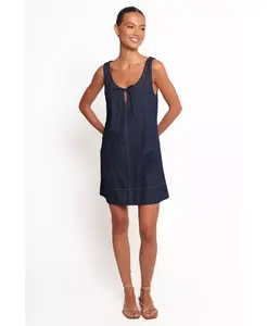 Мини-платье Azen Petal and Pup, синий