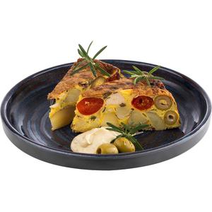 Тарелка из пластика LOOPS, ударопрочная, меламин, Ø 23 см Aps, сине-серый