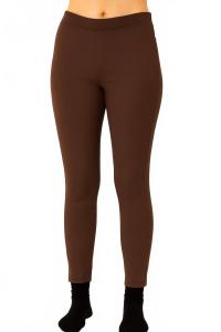 Angel Apparel Джеггинсы с высокой талией коричневого цвета