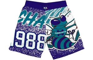 Майка Mitchell & Ness NBA Charlotte Hornets Jumbotron Mitchell Ness, фиолетовая