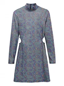 Платье с высоким воротником и вырезами Desigual, мультиколор