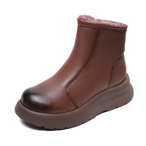 Ботильоны женские 5 см Devanro, Black (Wool Lining)