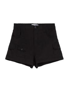 Брюки-карго свободного кроя Bershka, черный