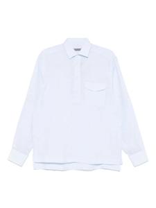 Льняная рубашка Corneliani, синий