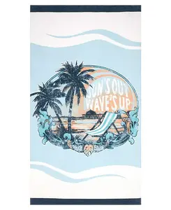 Пляжное полотенце Izod Sun'S out из хлопка, голубой