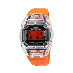 CASIO Ретрофит серия электронный механизм ремешок из смолы часы унисекс красный циферблат