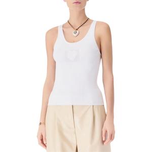 CHANEL Женская белая майка Tank Tops