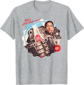 Футболка Fallout - Max Retro Nuka Cola Ad, серая