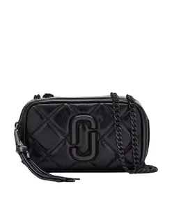 Мягкая кожаная сумка Softshot Marc Jacobs, черный