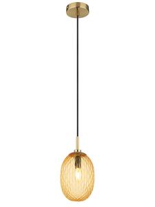 Подвесной светильник «Девин» в золотом исполнении - (В)120 x Ø 15 см
