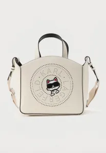 Сумка-Тоут ikon в форме круга Karl Lagerfeld, Off White