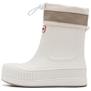 Женские резиновые сапоги AGSDON на кулиске, экрю