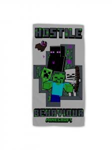 Minecraft Пляжное махровое полотенце из хлопка с принтом Minecraft, премиум-класса, многоцветное