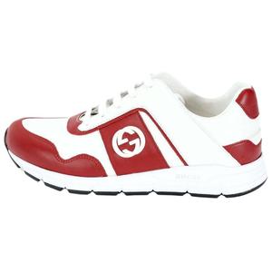 Гусини Женские Кроссовки Gg Low 'Red White' Белый Красный