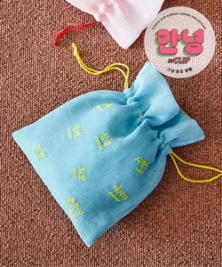 Сумка на завязках с корейскими буквами Hello by Clip Studio Clip, цвет Blue 80