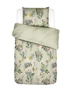 Двустороннее Постельное белье ss22 сатин Essenza, зеленый/светло-зеленый
